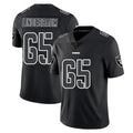 Punc LV.Raiders #65 Tyler Linderbaum Player Black Limited Black Impact Home Game Stitched Jerseys
