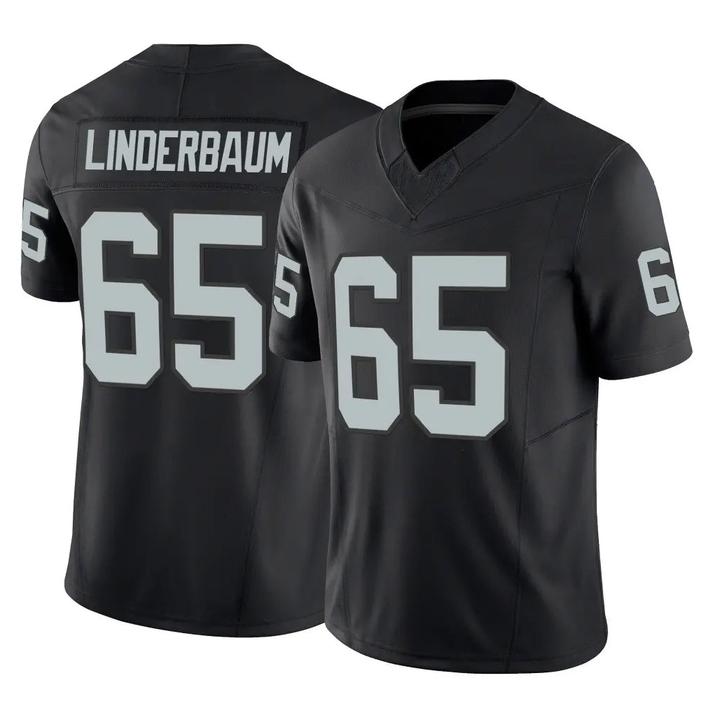 Punc LV.Raiders #65 Tyler Linderbaum Player Black Limited Vapor F.U.S.E. Home Game Stitched Jerseys