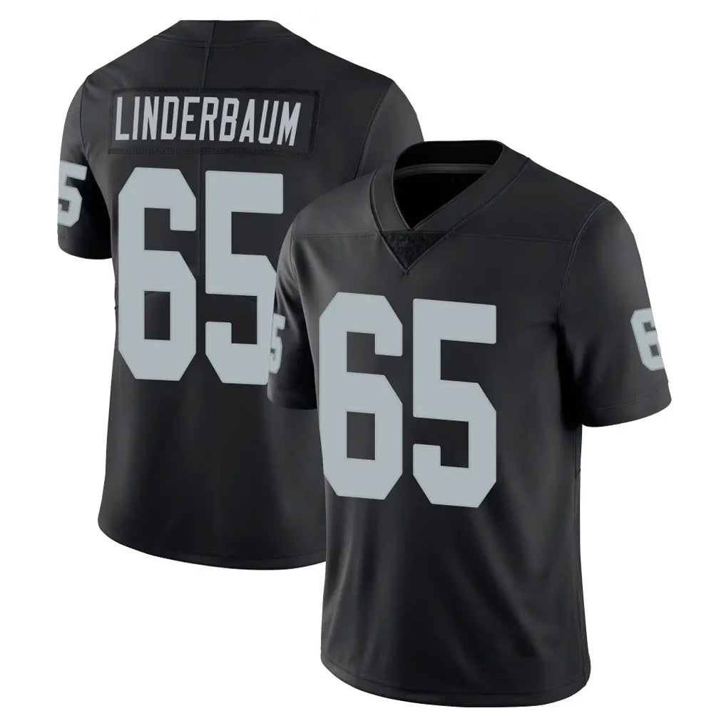 Punc LV.Raiders #65 Tyler Linderbaum Player Black Limited Vapor Untouchable Home Game Stitched Jerseys