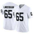 Punc LV.Raiders #65 Tyler Linderbaum Player White Limited Vapor F.U.S.E. Home Game Stitched Jerseys