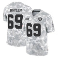 Punc LV.Raiders #69 Adam Butler Player Arctic Camo Salute To Service Limited Game Stitched Jerseys