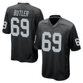 Punc LV.Raiders #69 Adam Butler Player Black Home Game Stitched Jerseys