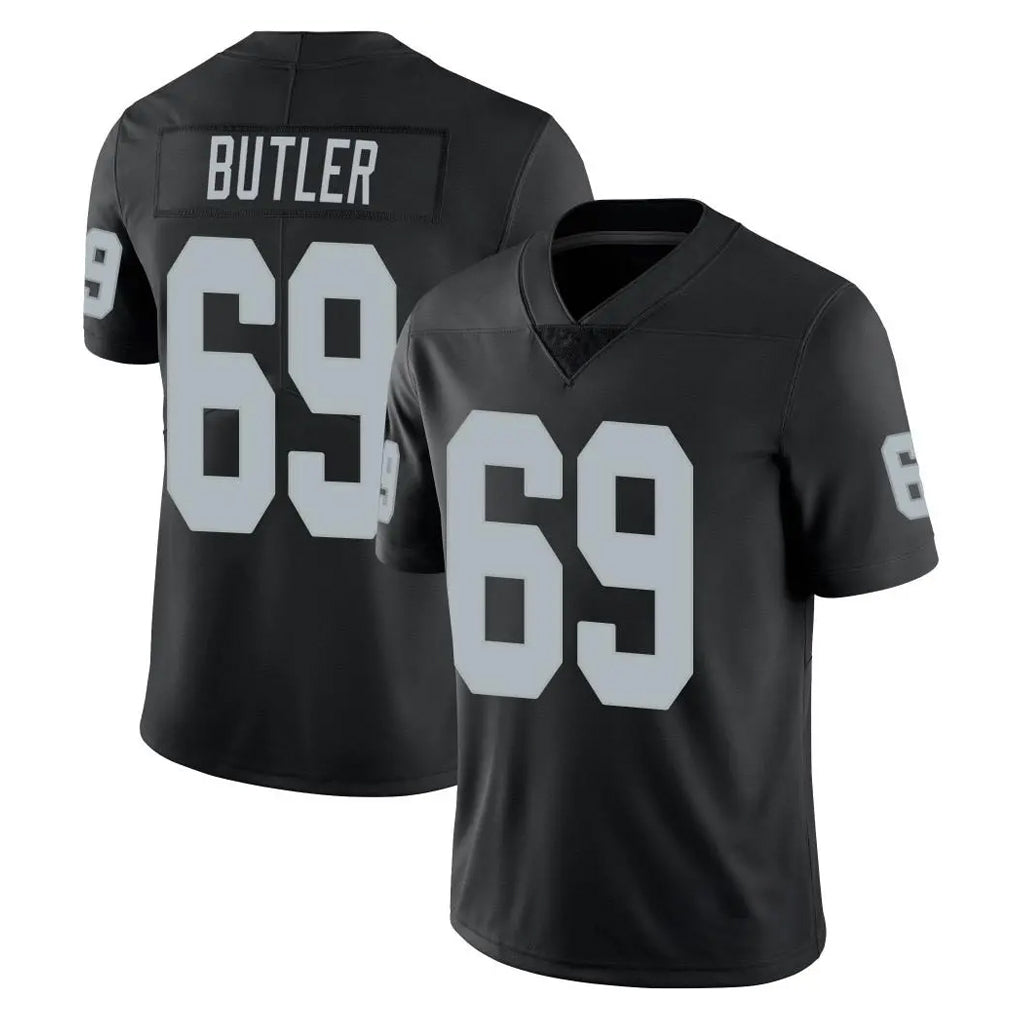 Punc LV.Raiders #69 Adam Butler Player Black Limited Vapor Untouchable Home Game Stitched Jerseys
