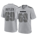 Punc LV.Raiders #69 Adam Butler Player Gray Atmosphere Fashion Limited Game Stitched Jerseys