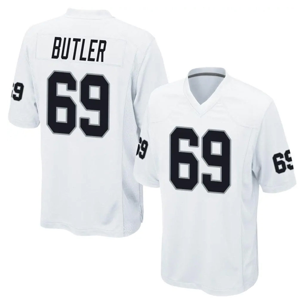 Punc LV.Raiders #69 Adam Butler Player White Home Game Stitched Jerseys