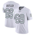 Punc LV.Raiders #69 Adam Butler Player White Limited Color Rush Home Game Stitched Jerseys