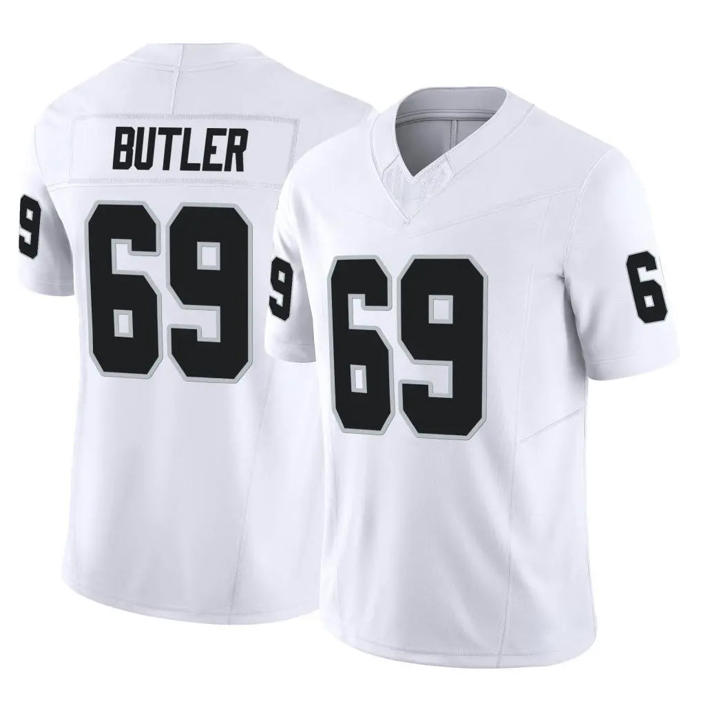 Punc LV.Raiders #69 Adam Butler Player White Limited Vapor F.U.S.E. Home Game Stitched Jerseys