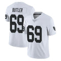 Punc LV.Raiders #69 Adam Butler Player White Limited Vapor Untouchable Home Game Stitched Jerseys