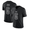 Punc LV.Raiders #6 A.J. Cole Player Black Limited Black Impact Home Game Stitched Jerseys