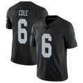 Punc LV.Raiders #6 A.J. Cole Player Black Limited Vapor Untouchable Home Game Stitched Jerseys