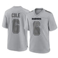Punc LV.Raiders #6 A.J. Cole Player Gray Atmosphere Fashion Limited Game Stitched Jerseys