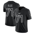 Punc LV.Raiders #71 DJ Glaze Player Black Limited Black Impact Home Game Stitched Jerseys
