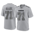 Punc LV.Raiders #71 DJ Glaze Player Gray Atmosphere Fashion Limited Game Stitched Jerseys