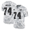 Punc LV.Raiders #74 Kolton Miller Player Arctic Camo Salute To Service Limited Game Stitched Jerseys