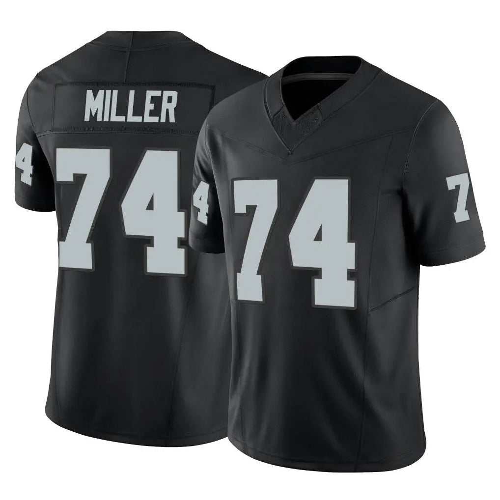 Punc LV.Raiders #74 Kolton Miller Player Black Limited Vapor F.U.S.E. Home Game Stitched Jerseys