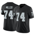 Punc LV.Raiders #74 Kolton Miller Player Black Limited Vapor F.U.S.E. Home Game Stitched Jerseys
