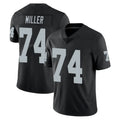 Punc LV.Raiders #74 Kolton Miller Player Black Limited Vapor Untouchable Home Game Stitched Jerseys