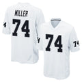 Punc LV.Raiders #74 Kolton Miller Player White Home Game Stitched Jerseys
