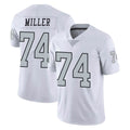 Punc LV.Raiders #74 Kolton Miller Player White Limited Color Rush Home Game Stitched Jerseys