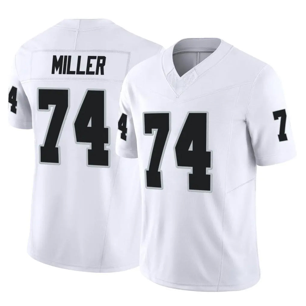 Punc LV.Raiders #74 Kolton Miller Player White Limited Vapor F.U.S.E. Home Game Stitched Jerseys