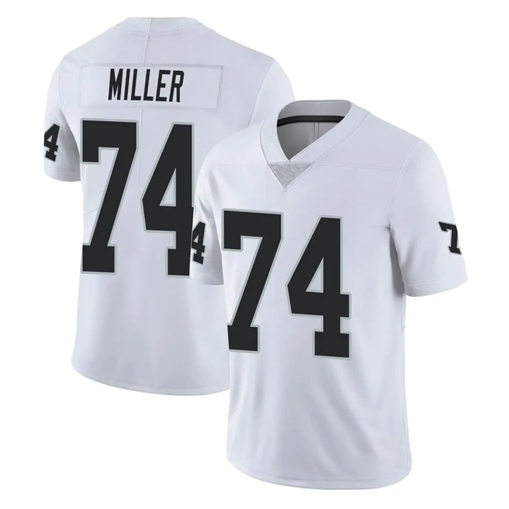 Punc LV.Raiders #74 Kolton Miller Player White Limited Vapor Untouchable Home Game Stitched Jerseys