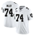 Punc LV.Raiders #74 Kolton Miller Player White Vapor Limited Elite Home Game Stitched Jerseys