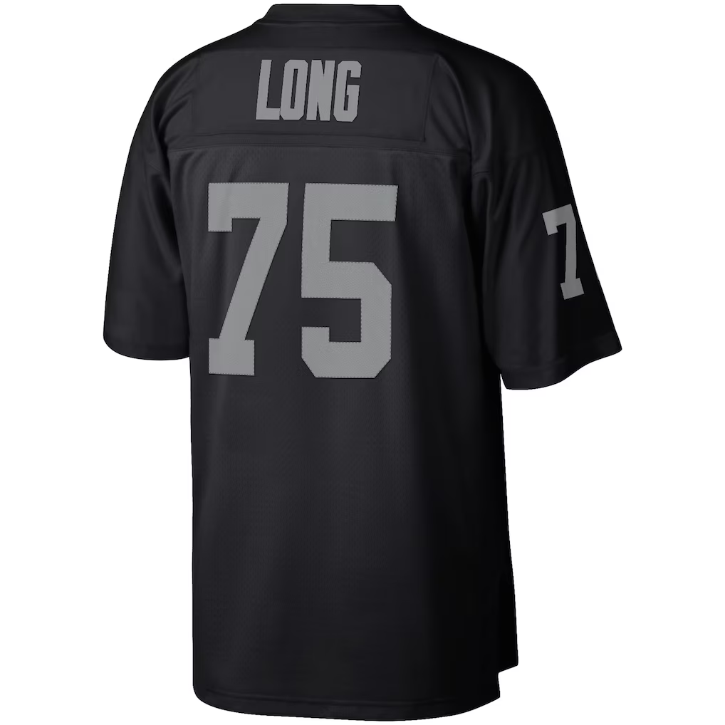 Punc LV.Raiders #75 Howie Long Mitchell & Ness Black Retired Player Legacy Replica Jersey