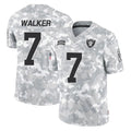 Punc LV.Raiders #7 Quay Walker Player Arctic Camo Salute To Service Limited Game Stitched Jerseys