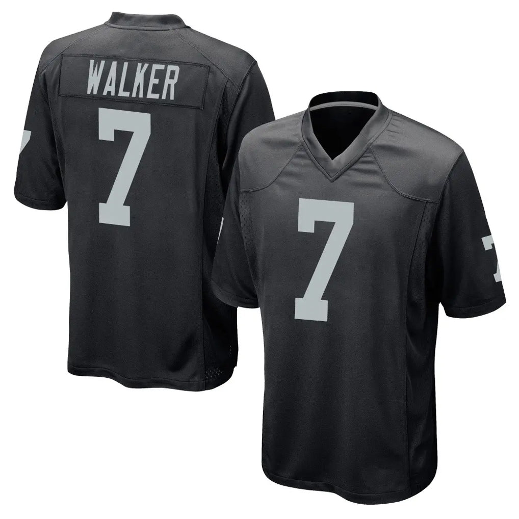 Punc LV.Raiders #7 Quay Walker Player Black Home Game Stitched Jerseys