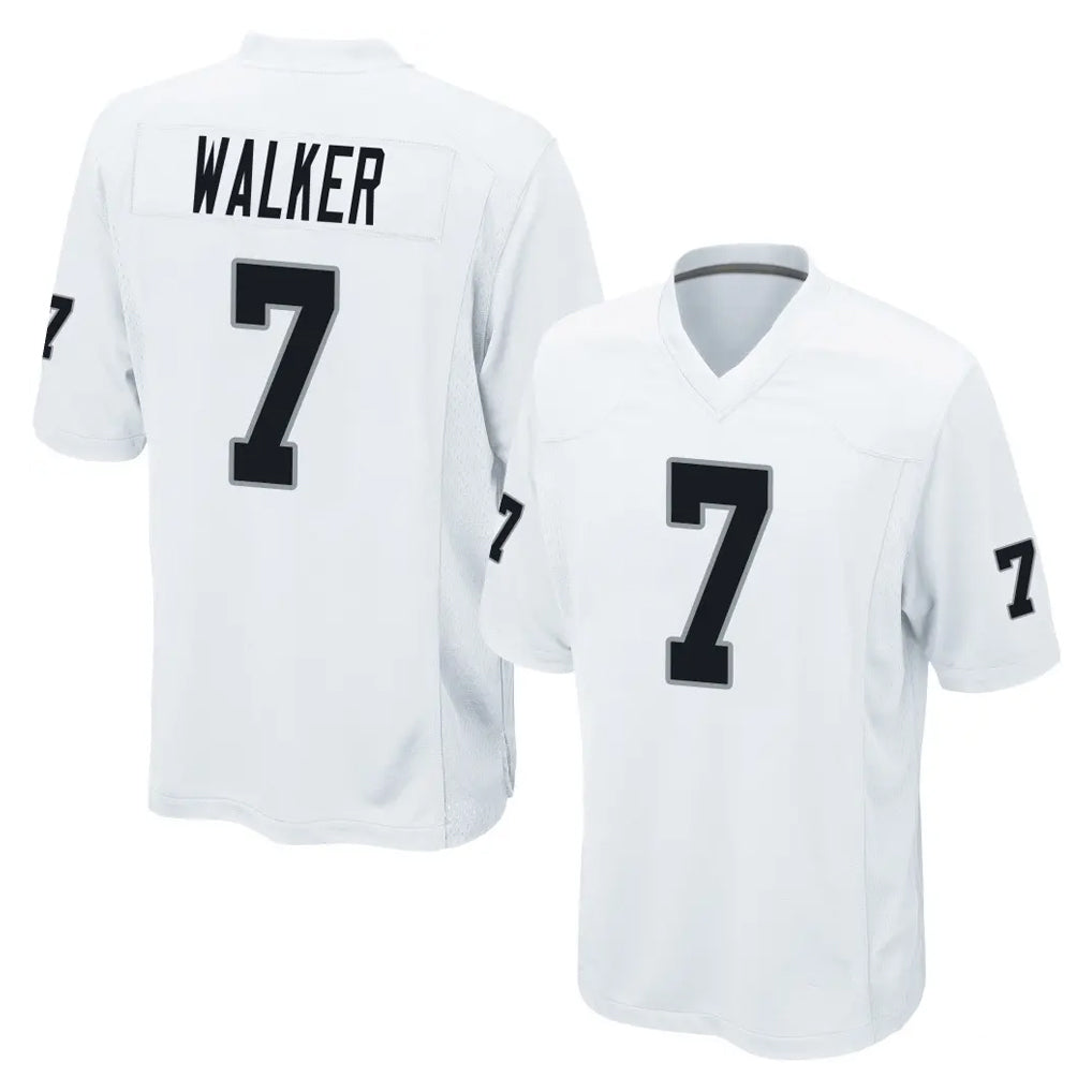 Punc LV.Raiders #7 Quay Walker Player White Home Game Stitched Jerseys