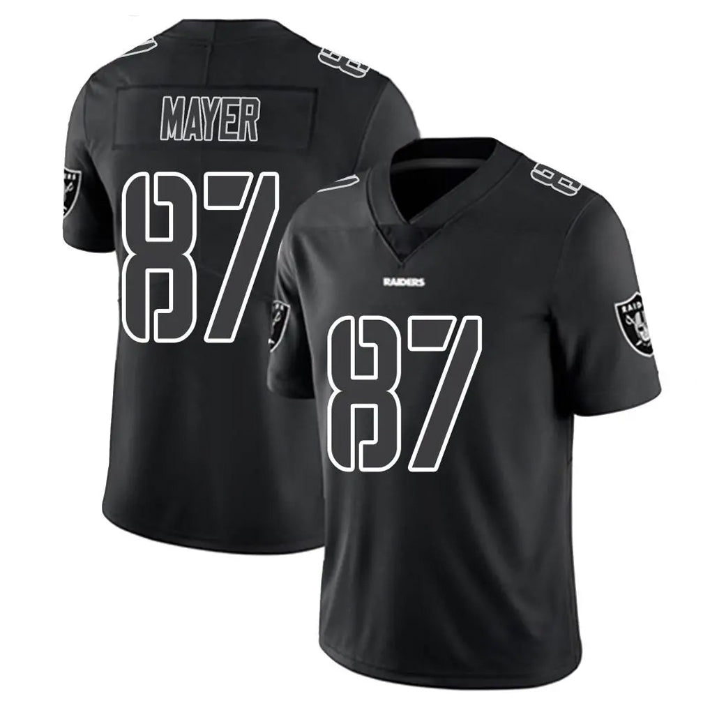 Punc LV.Raiders #87 Michael Mayer Player Black Limited Black Impact Home Game Stitched Jerseys
