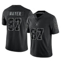 Punc LV.Raiders #87 Michael Mayer Player Black Reflective Limited Game Stitched Jerseys