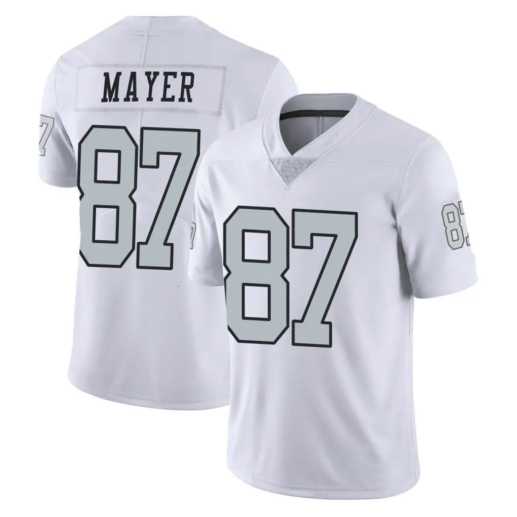 Punc LV.Raiders #87 Michael Mayer Player White Limited Color Rush Home Game Stitched Jerseys