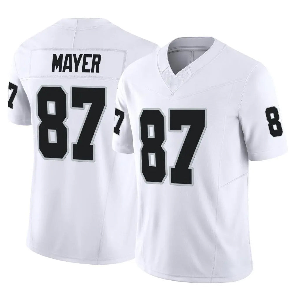 Punc LV.Raiders #87 Michael Mayer Player White Limited Vapor F.U.S.E. Home Game Stitched Jerseys
