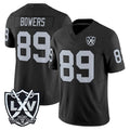 Punc LV.Raiders #89 Brock Bowers Player Black 2026 Vapor Limited Home Game Stitched Jerseys