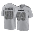 Punc LV.Raiders #89 Brock Bowers Player Gray Atmosphere Fashion Limited Game Stitched Jerseys