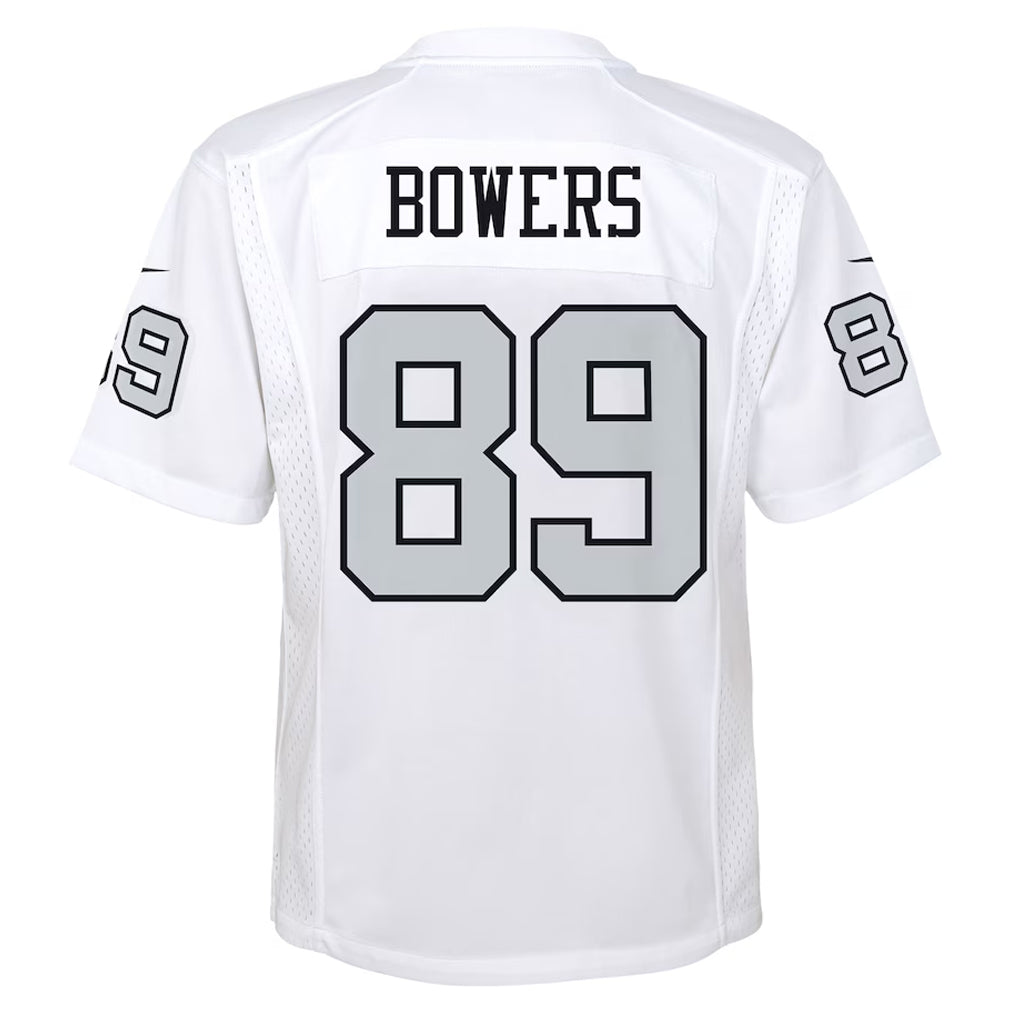 Punc LV.Raiders #89 Brock Bowers Player White Alternate Game Stitched Jerseys