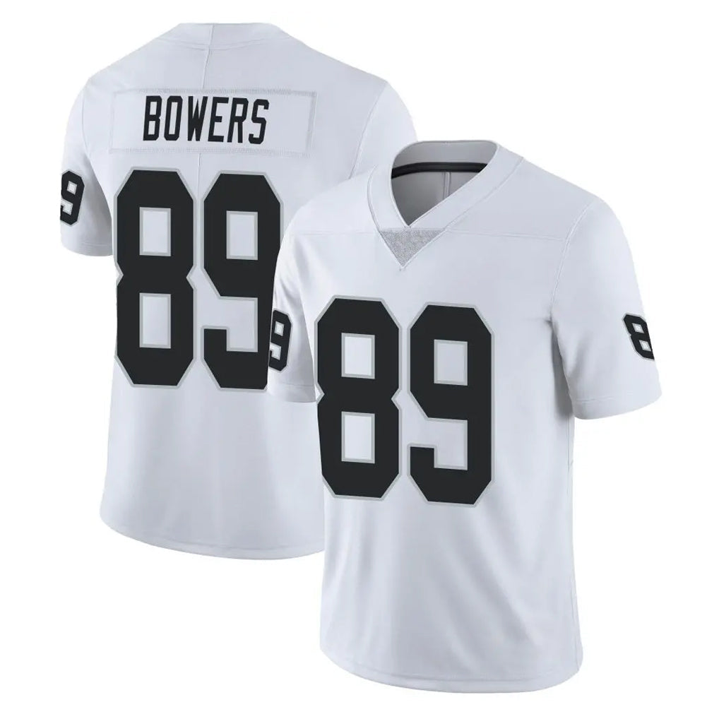 Punc LV.Raiders #89 Brock Bowers Player White Limited Vapor Untouchable Home Game Stitched Jerseys