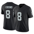 Punc LV.Raiders #8 Kirk Cousins Player Black Limited Vapor F.U.S.E. Home Game Stitched Jerseys