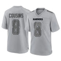 Punc LV.Raiders #8 Kirk Cousins Player Gray Atmosphere Fashion Limited Game Stitched Jerseys