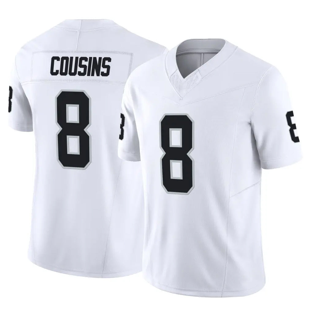 Punc LV.Raiders #8 Kirk Cousins Player White Limited Vapor F.U.S.E. Home Game Stitched Jerseys
