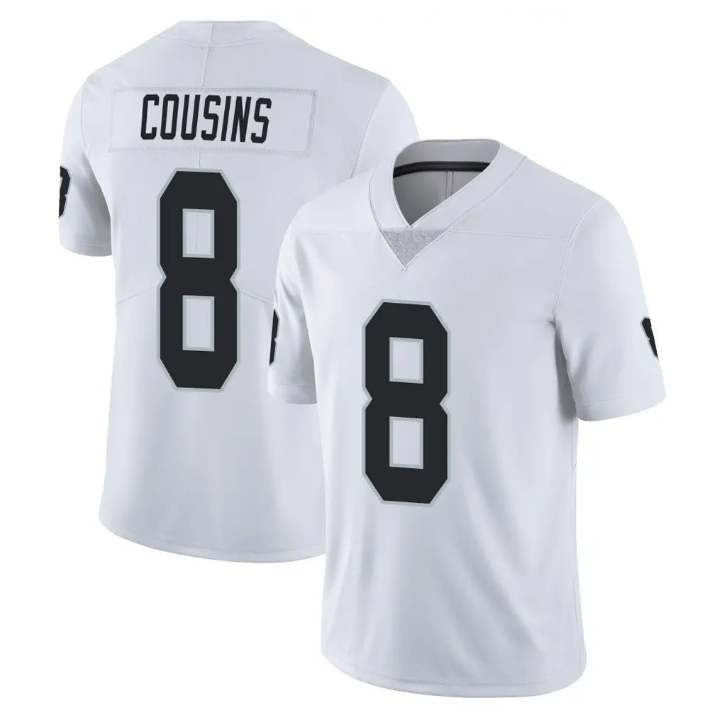 Punc LV.Raiders #8 Kirk Cousins Player White Limited Vapor Untouchable Home Game Stitched Jerseys