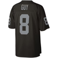 Punc LV.Raiders #8 Ray Guy Mitchell & Ness Black Legacy Replica Jersey