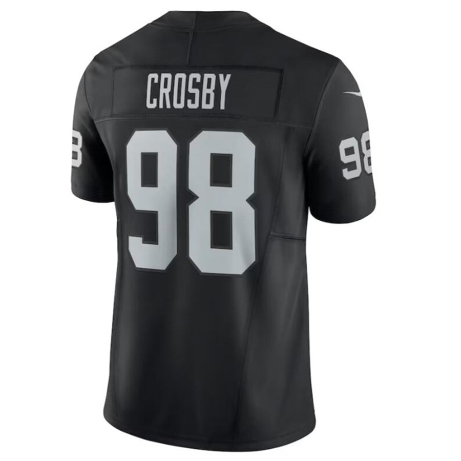 Punc LV.Raiders #98 Maxx Crosby Black Vapor F.U.S.E. Limited Jersey American Stitched Jerseys
