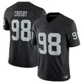Punc LV.Raiders #98 Maxx Crosby Black Vapor F.U.S.E. Limited Jersey American Stitched Jersey