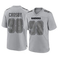 Punc LV.Raiders #98 Maxx Crosby Player Gray Atmosphere Fashion Limited Game Stitched Jerseys