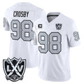 Punc LV.Raiders #98 Maxx Crosby Player White 2026 Vapor Limited Home Game Stitched Jerseys