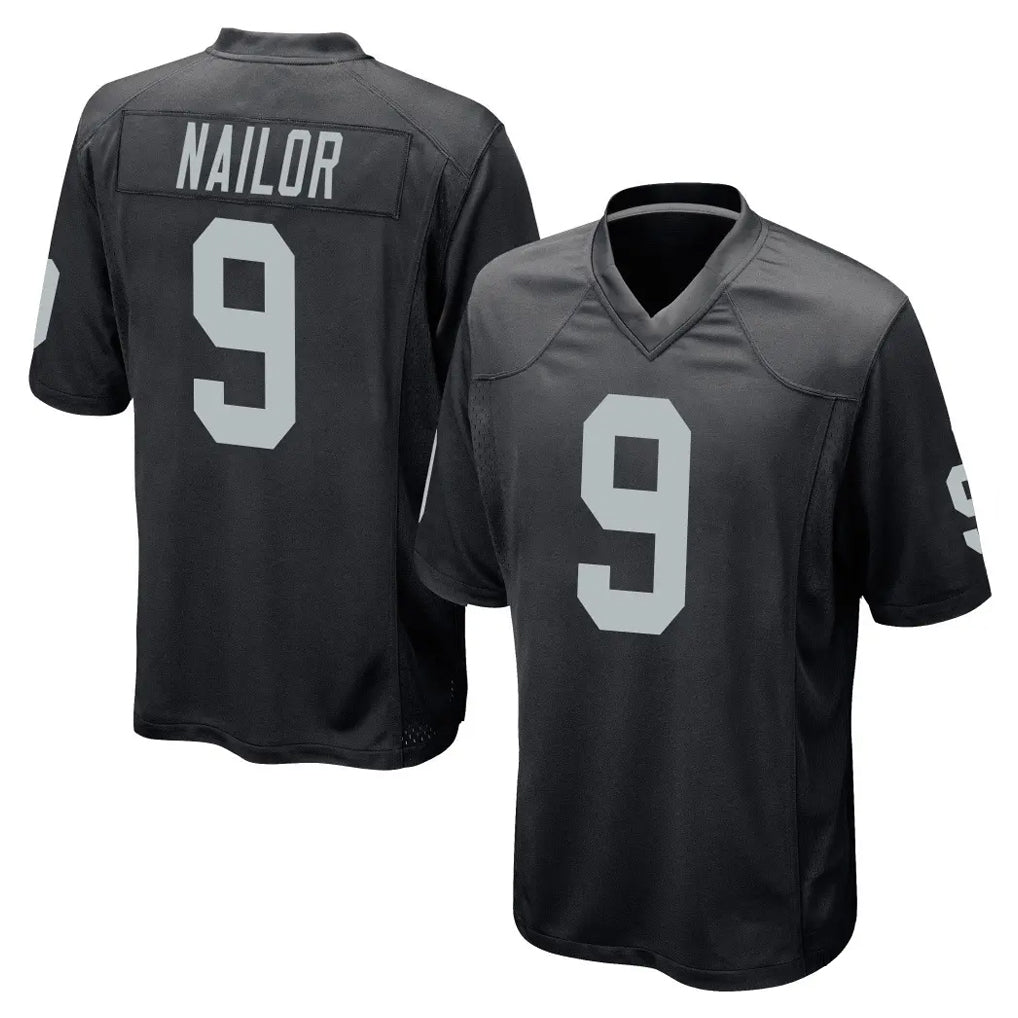 Punc LV.Raiders #9 Jalen Nailor Player Black Home Game Stitched Jerseys
