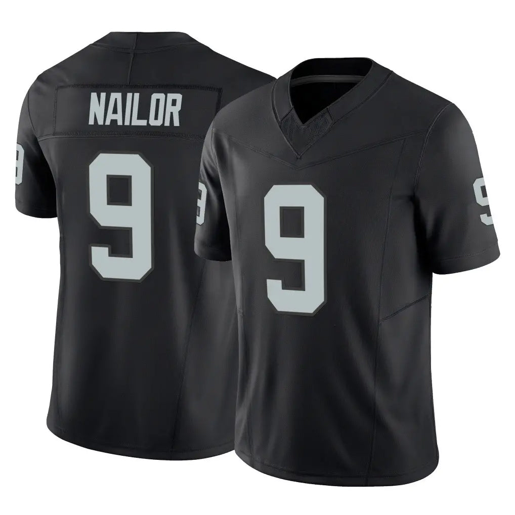 Punc LV.Raiders #9 Jalen Nailor Player Black Limited Vapor F.U.S.E. Home Game Stitched Jerseys
