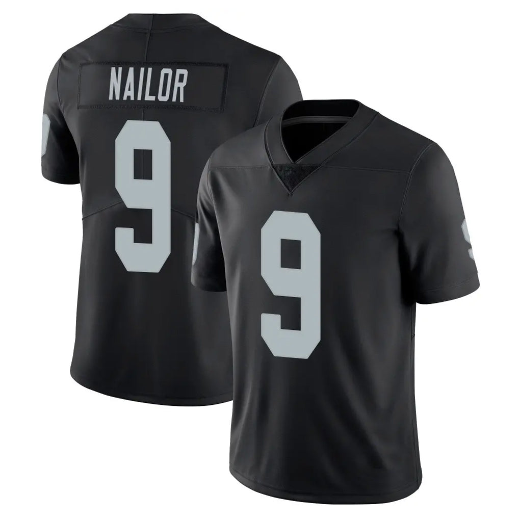 Punc LV.Raiders #9 Jalen Nailor Player Black Limited Vapor Untouchable Home Game Stitched Jerseys